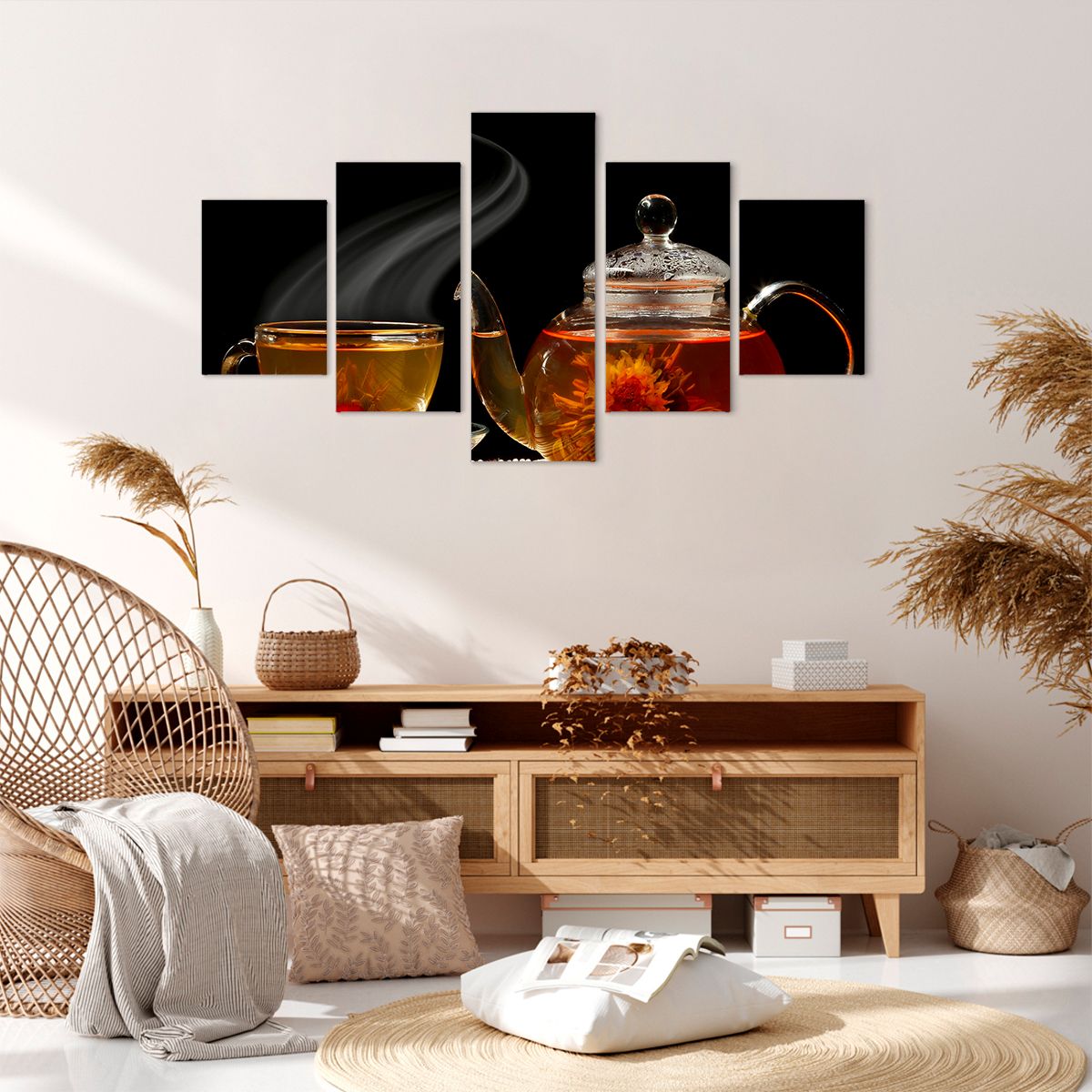 Obraz Na Płótnie - Herbata Napar  - 125X70 Cm - Ea125X70-2253