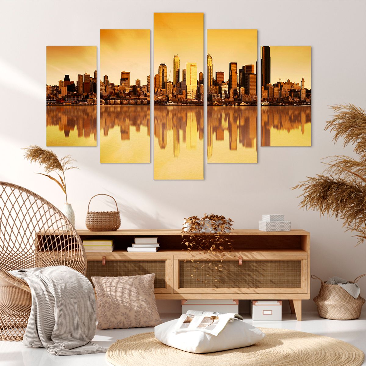 Obraz Na Płótnie - Seattle Miasto - 150X100 Cm - Ea150X100-0118
