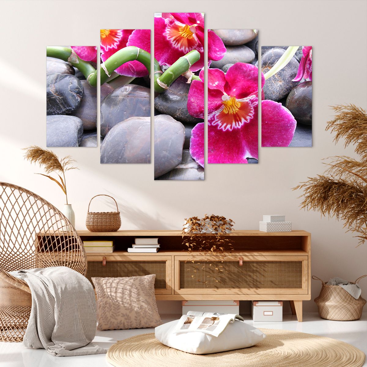 Obraz Na Płótnie - Storczyk Kamień - 150X100 Cm - Ea150X100-0465