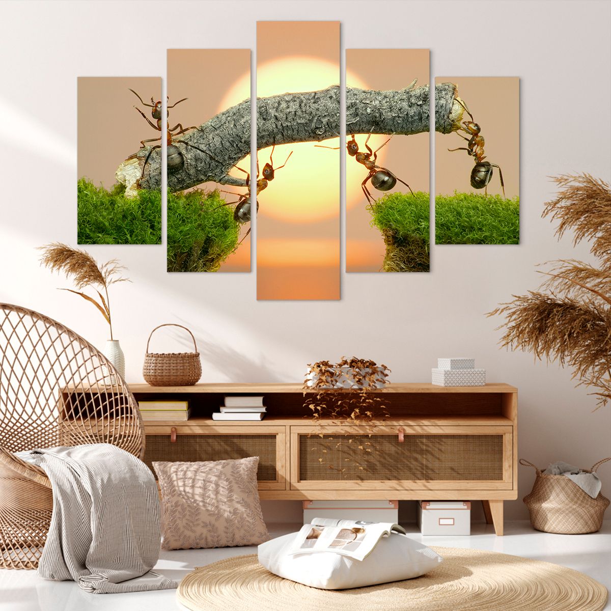Obraz Na Płótnie - Przyroda Mrówka - 150X100 Cm - Ea150X100-2104