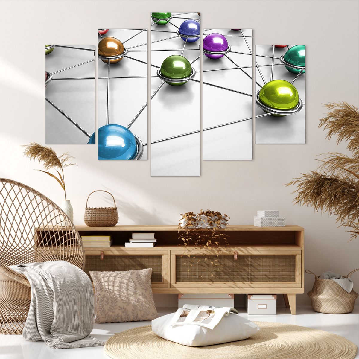 Obraz Na Płótnie - Kompozycja Kule - 150X100 Cm - Ea150X100-2659