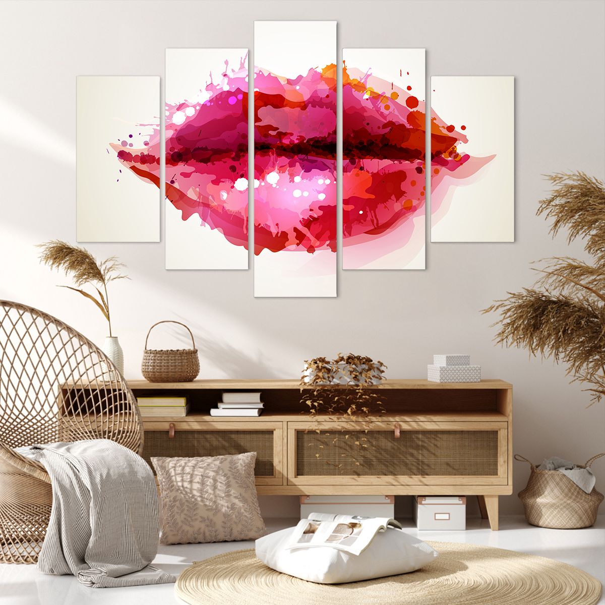 Obraz Na Płótnie - Kobieta Usta - 150X100 Cm - Ea150X100-2706
