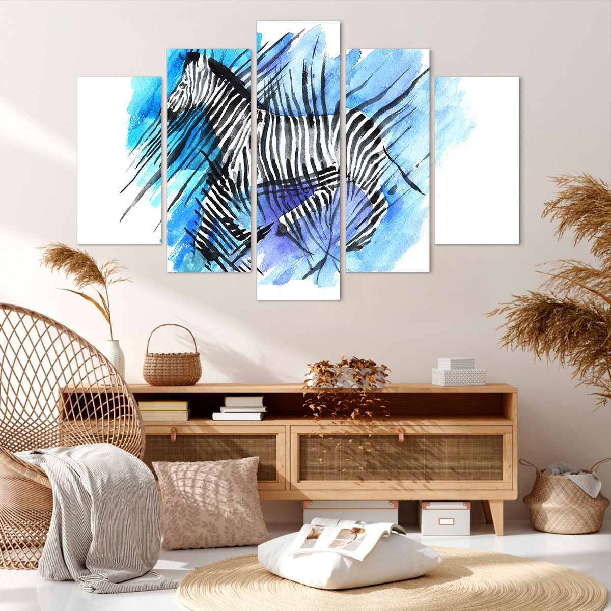 Obraz Na Płótnie - Zebra Rysunek - 150X100 Cm - Ea150X100-2986