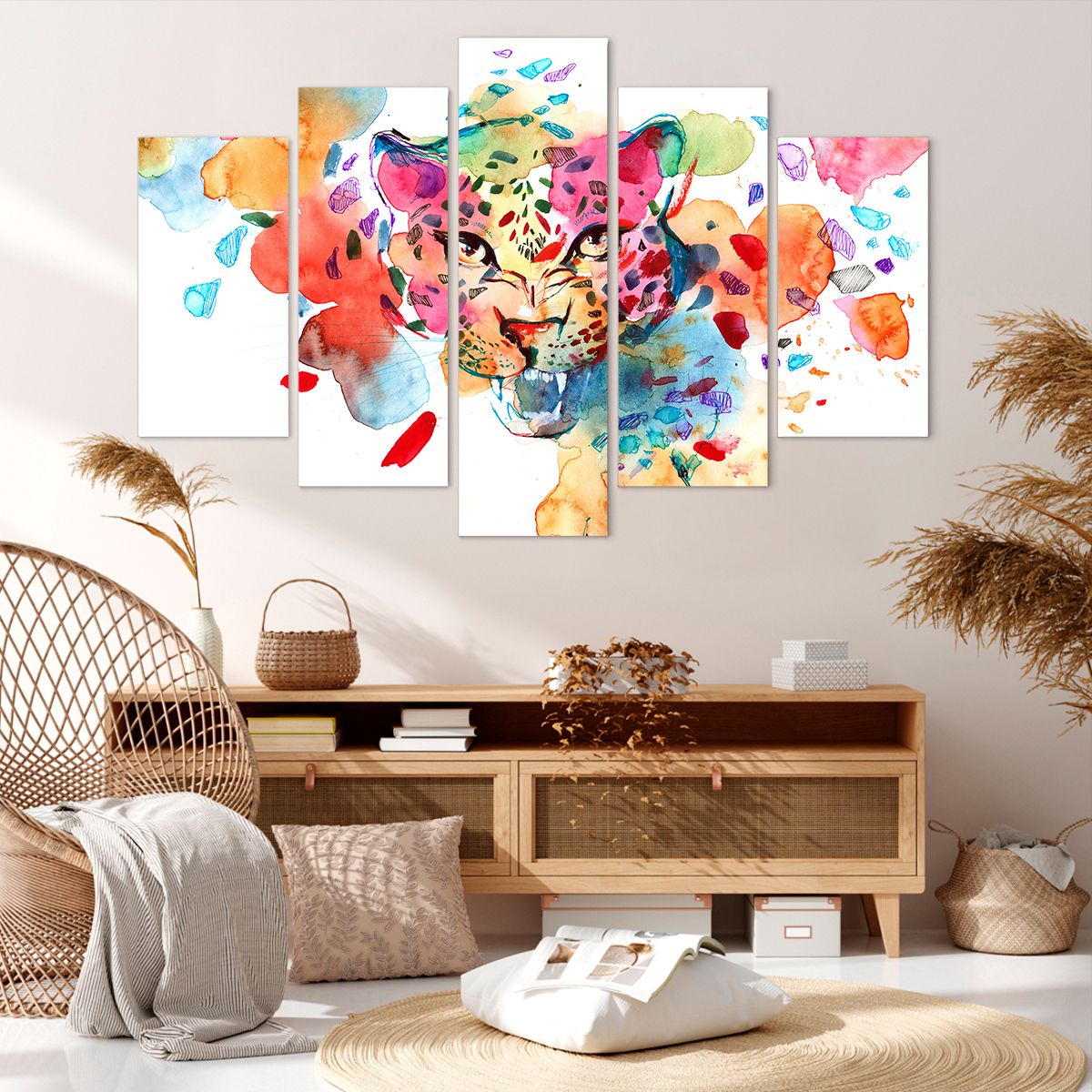 Obraz Na Płótnie - Pantera Rysunek - 150X100 Cm - Ea150X100-3068