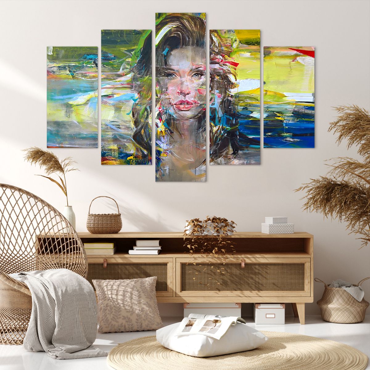 Obraz Na Płótnie - Portret Kobieta - 150X100 Cm - Ea150X100-3473
