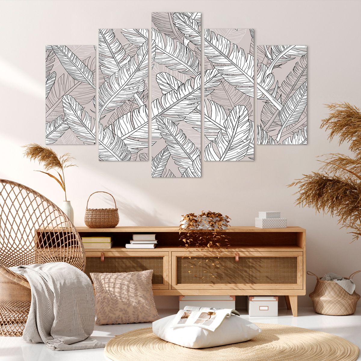 Obraz Na Płótnie - Pióra Kompozycja  - 150X100 Cm - Ea150X100-3560