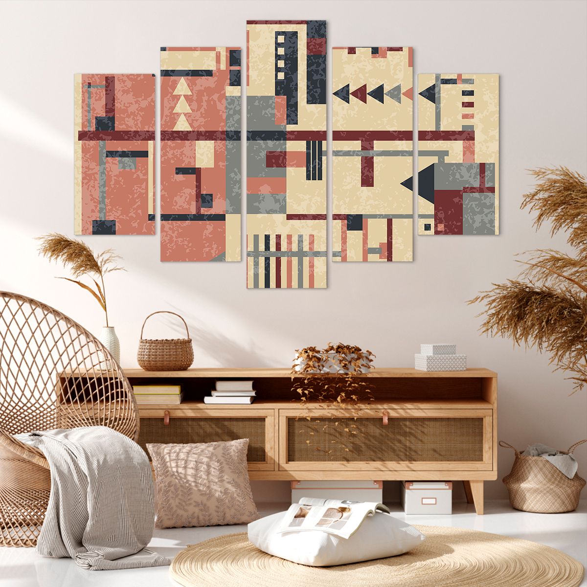 Obraz Na Płótnie - Kompozycja Kolory - 150X100 Cm - Ea150X100-3863