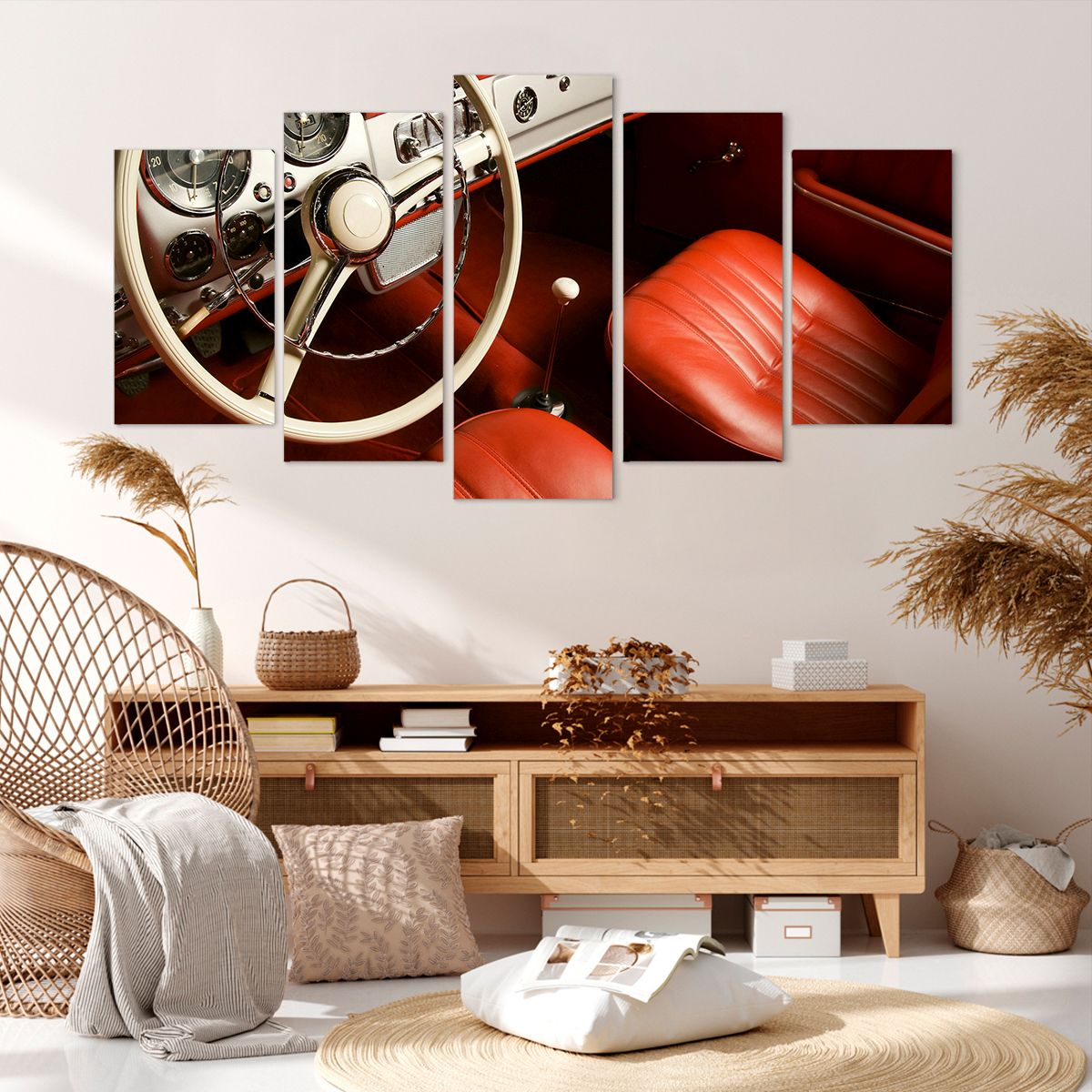 Obraz Na Płótnie - Samochód Retro - 160X85 Cm - Ea160X85-0149