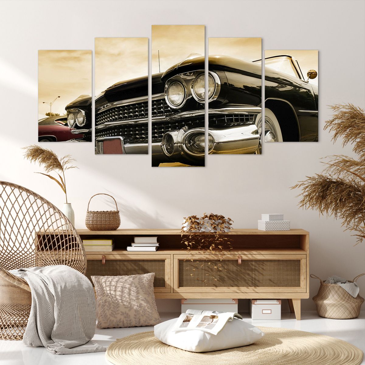 Obraz Na Płótnie - Cadillac Samochód - 160X85 Cm - Ea160X85-0160