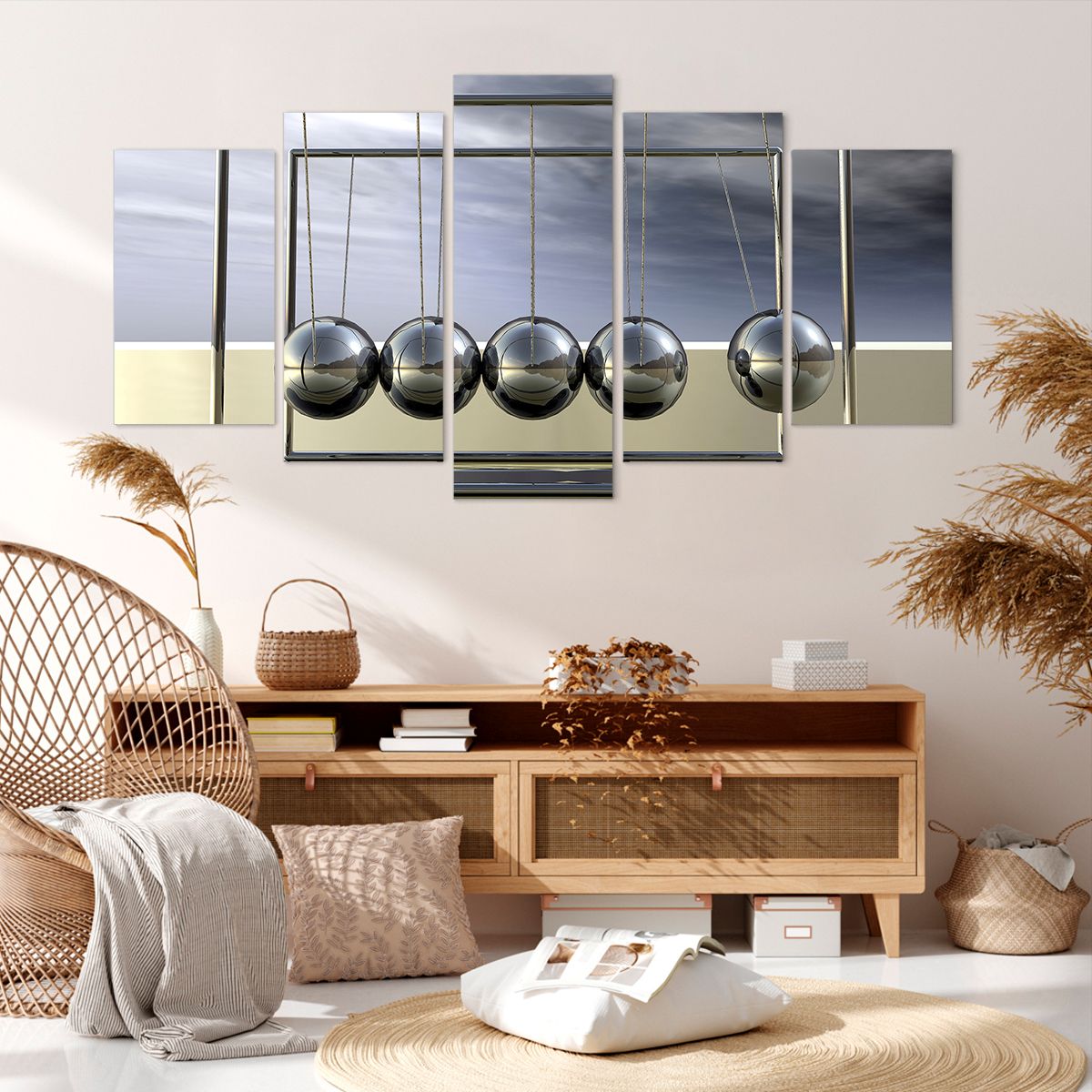 Obraz Na Płótnie - Kule Kompozycja - 160X85 Cm - Ea160X85-0252