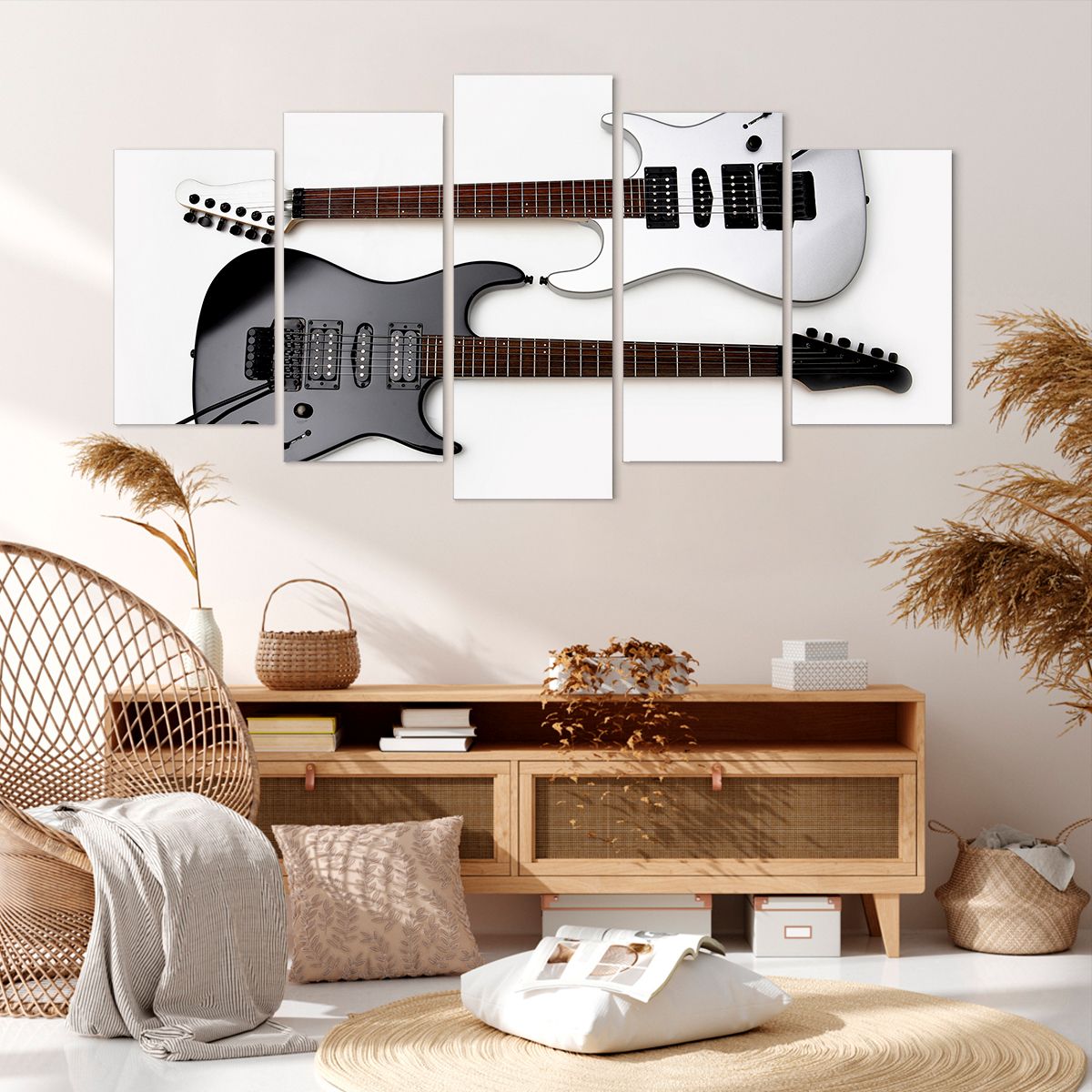 Obraz Na Płótnie - Gitara Muzyka  - 160X85 Cm - Ea160X85-0369