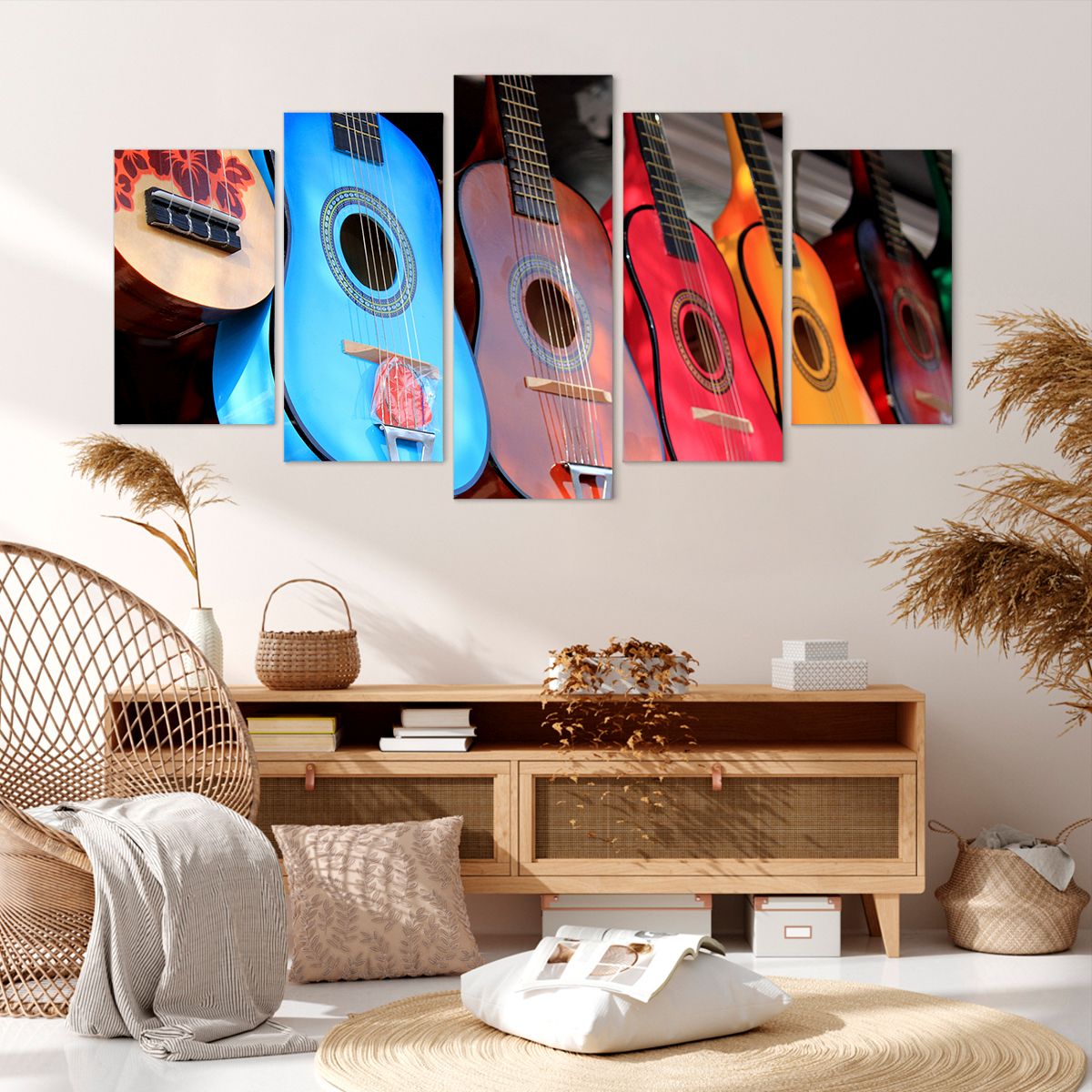 Obraz Na Płótnie - Gitara Muzyka - 160X85 Cm - Ea160X85-2221