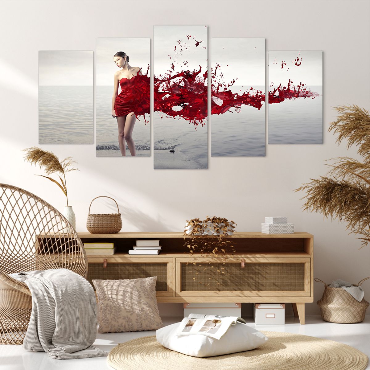 Obraz Na Płótnie - Kobieta Modelka - 160X85 Cm - Ea160X85-2633