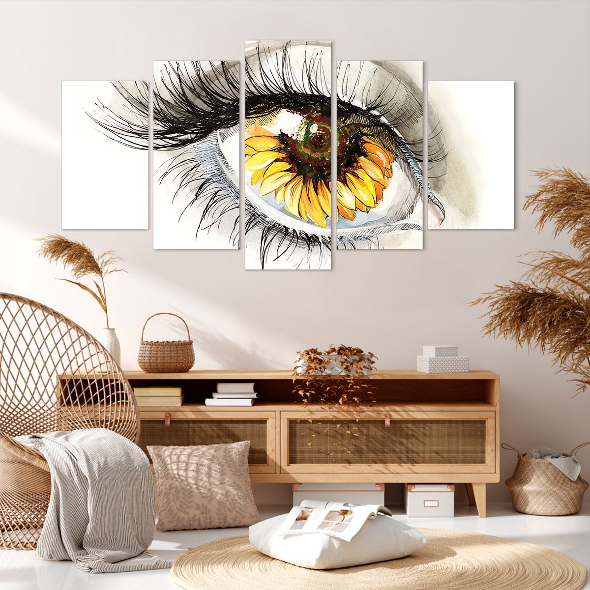 Obraz Na Płótnie - Kobieta Oko - 160X85 Cm - Ea160X85-3003