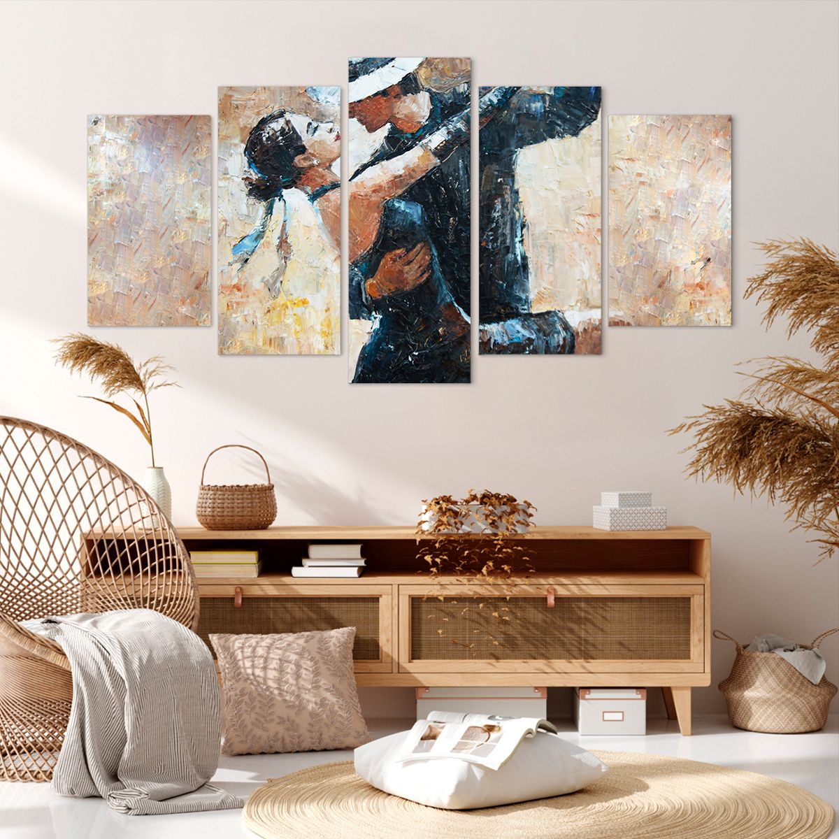 Obraz Na Płótnie - Tancerze Tango - 160X85 Cm - Ea160X85-3773