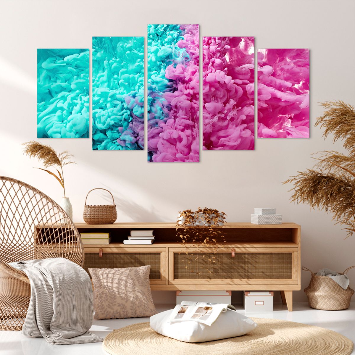 Obraz Na Płótnie - Kompozycja Modern - 160X85 Cm - Ea160X85-3908