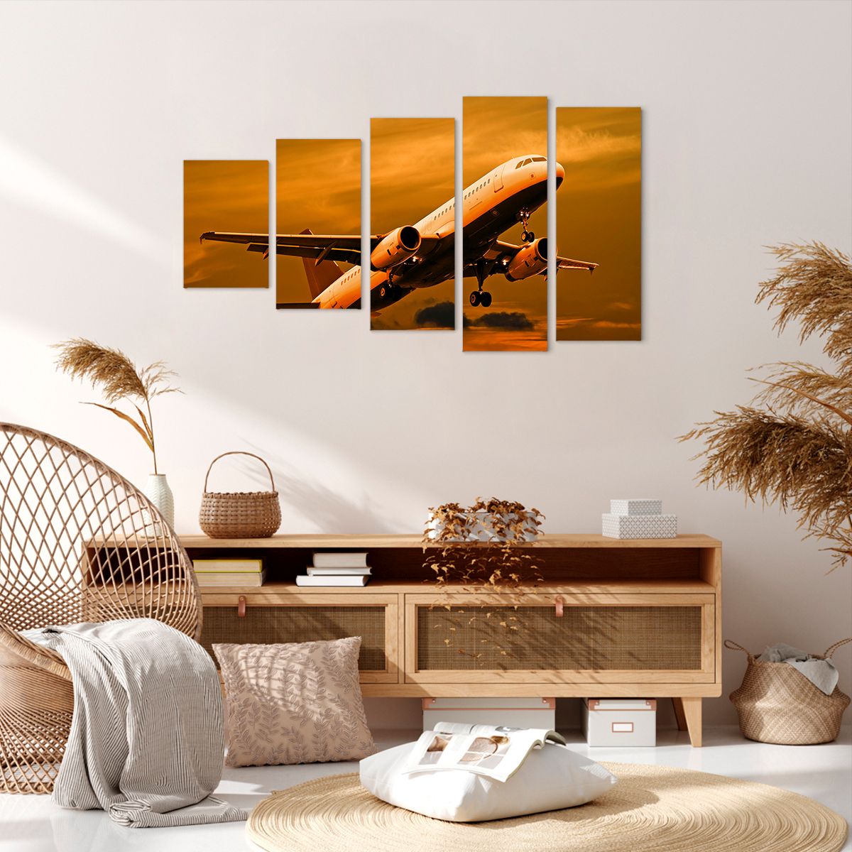 Obraz Na Płótnie - Samolot Start - 100X60 Cm - Eg100X60-0368