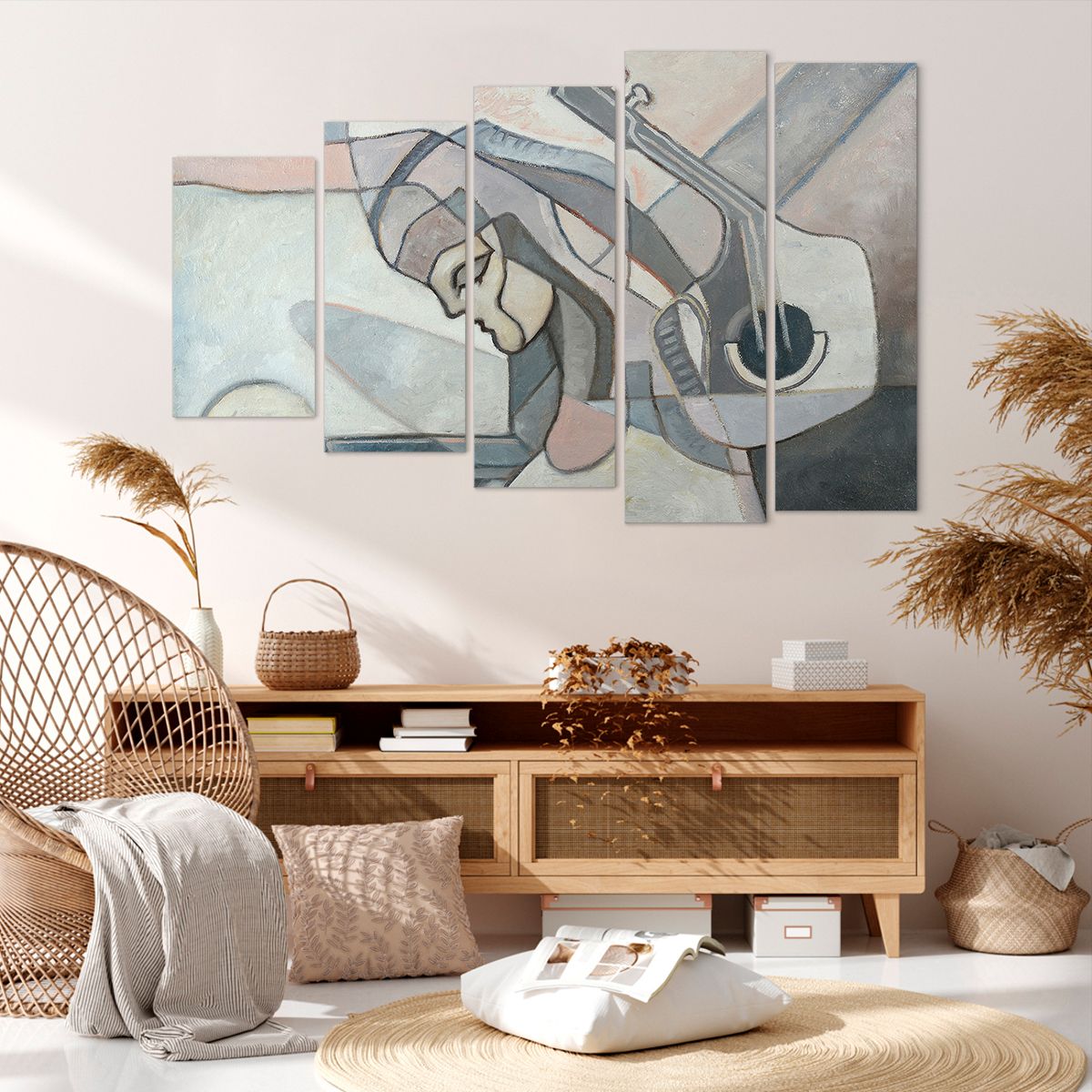 Obraz Na Płótnie - Kobieta Gitara - 150X100 Cm - Eg150X100-3739