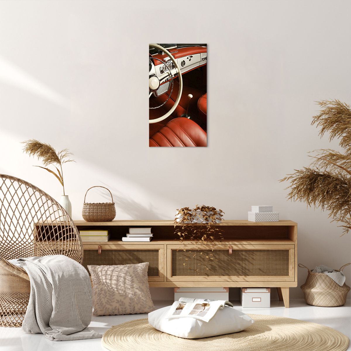 Obraz Na Płótnie - Samochód Retro - 45X80 Cm - Pa45X80-0149