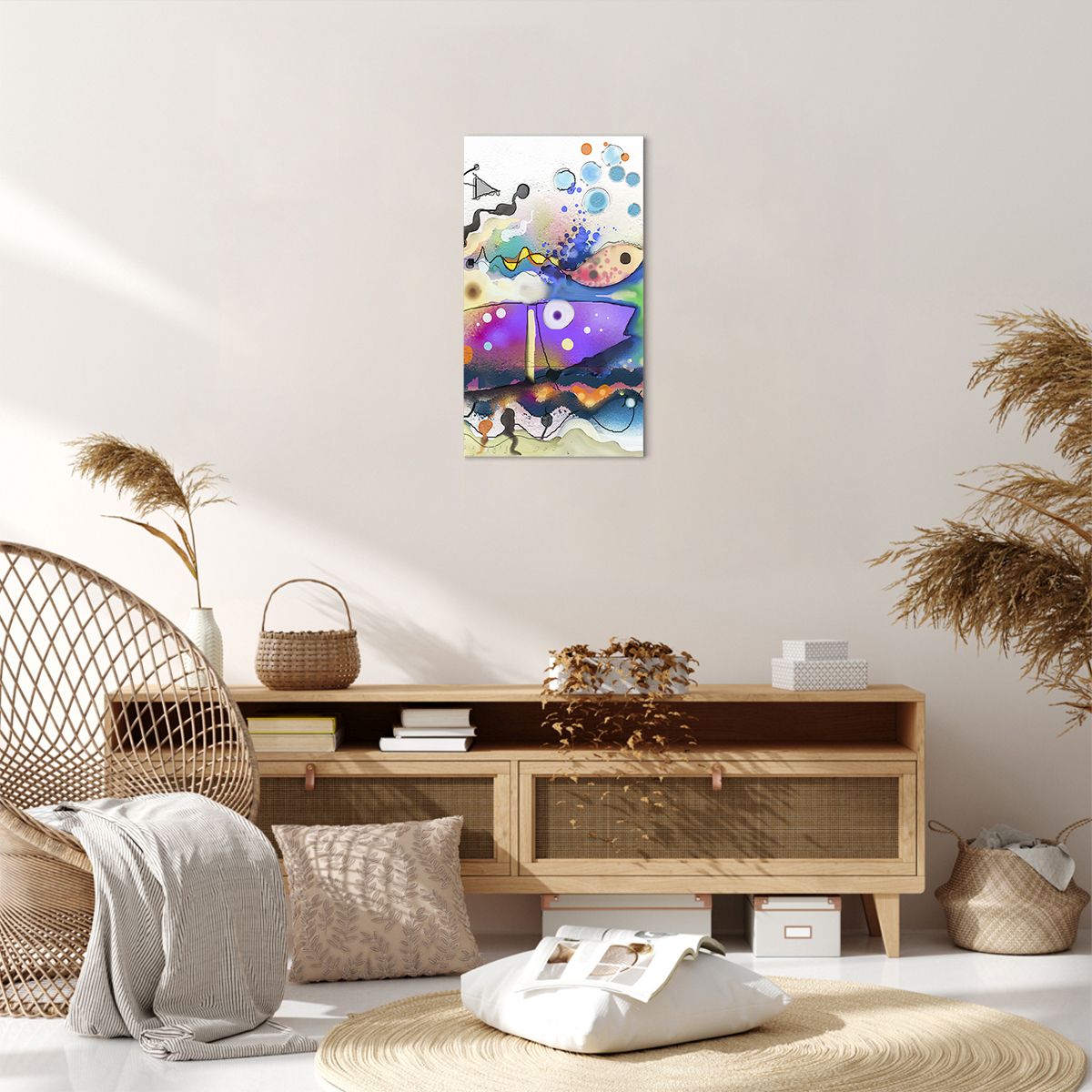 Obraz Na Płótnie - Ryby Pastele  - 45X80 Cm - Pa45X80-4096