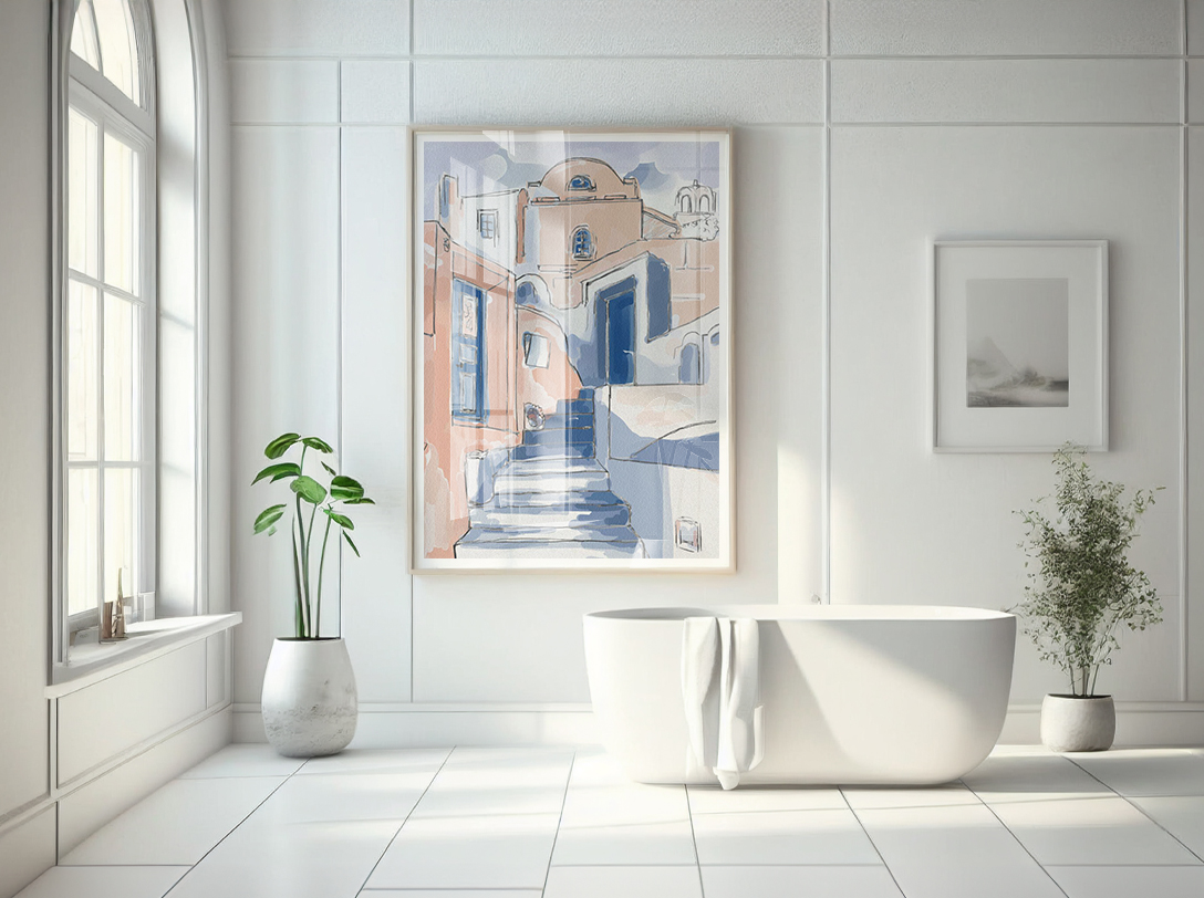 Sztuka w łazience: czy obrazy pasują do tego pomieszczenia?