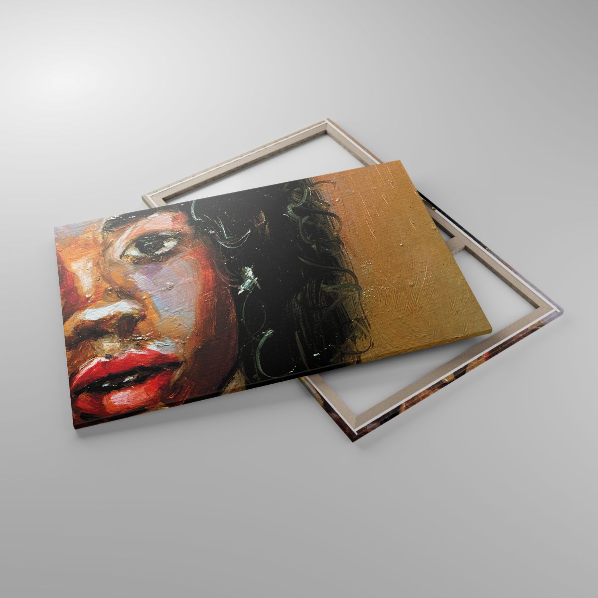 Leinwandbild Porträt Einer Frau, Leinwandbild Frau, Leinwandbild Afroamerikaner, Leinwandbild Kunst, Leinwandbild Malerei