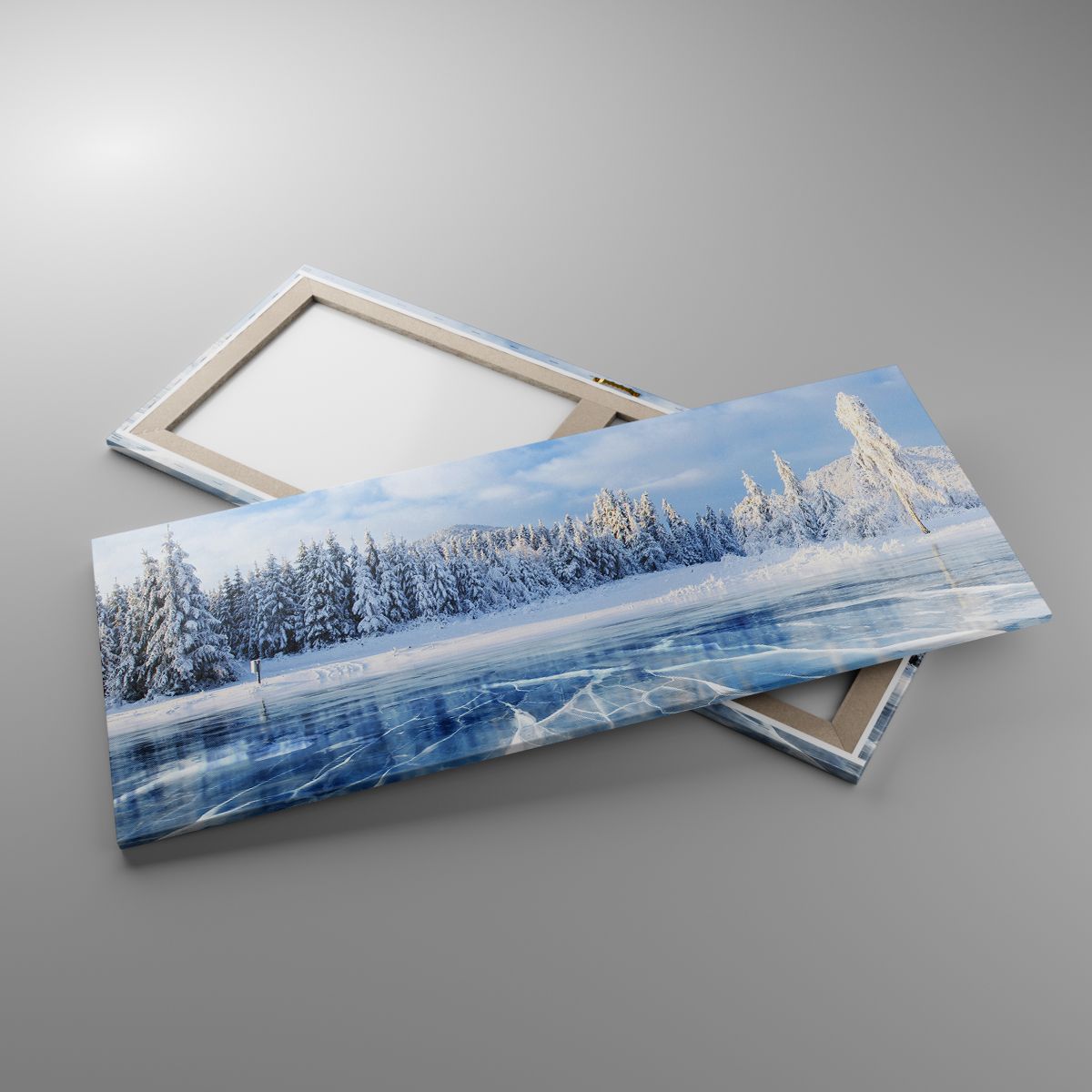 Obrazy Krajobraz, Obrazy Zima, Obrazy Jezioro, Obrazy Natura, Obrazy Śnieg