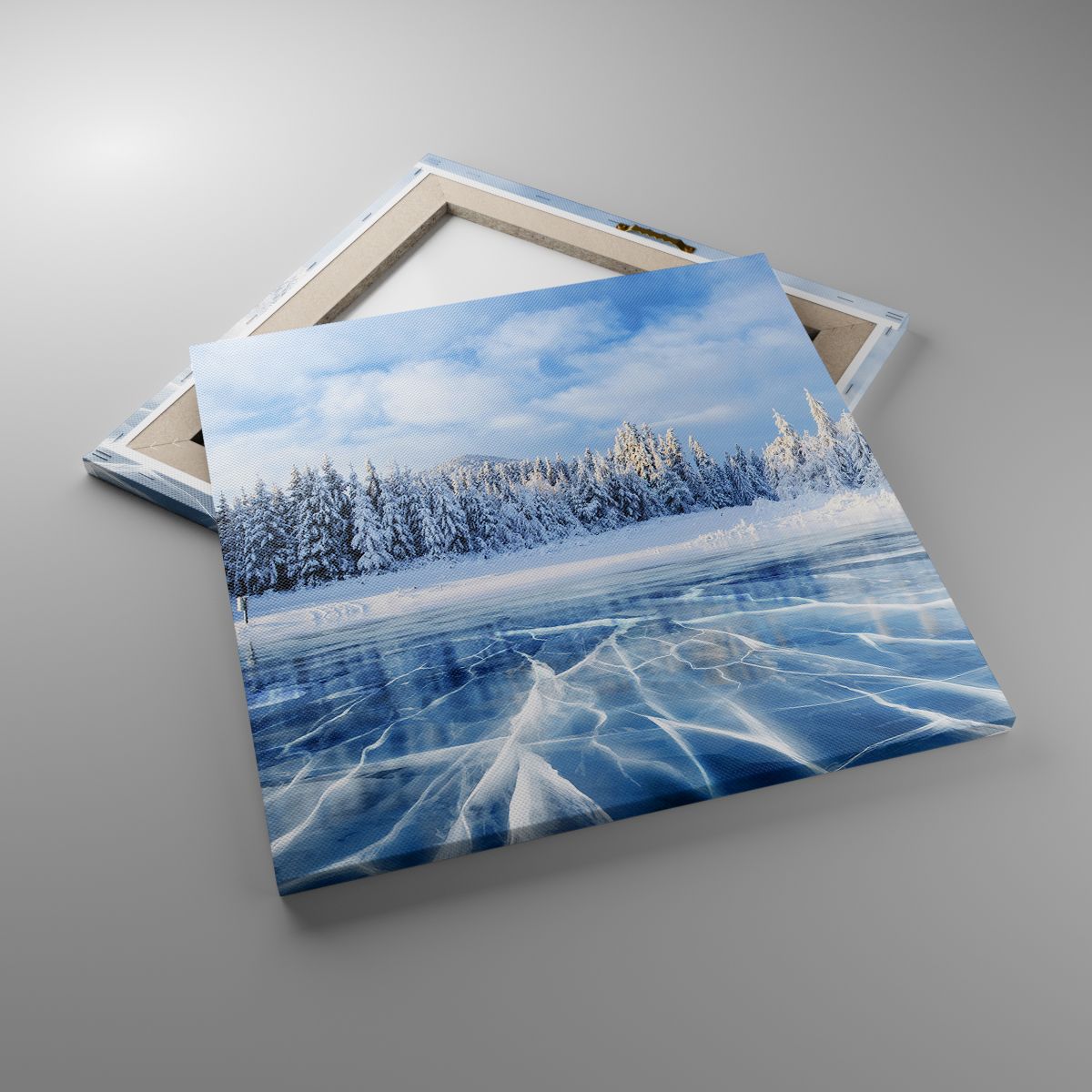 Obrazy Krajobraz, Obrazy Zima, Obrazy Jezioro, Obrazy Natura, Obrazy Śnieg