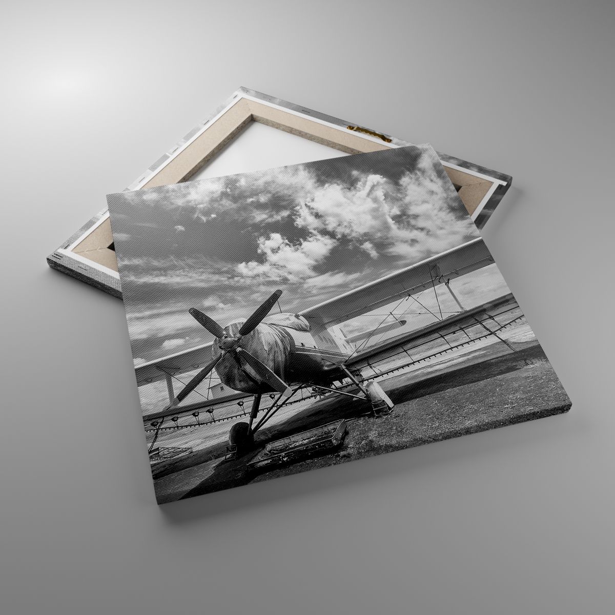 Obrazy Samolot, Obrazy Lotnictwo, Obrazy Czarno-Biały, Obrazy Vintage, Obrazy Śmigło