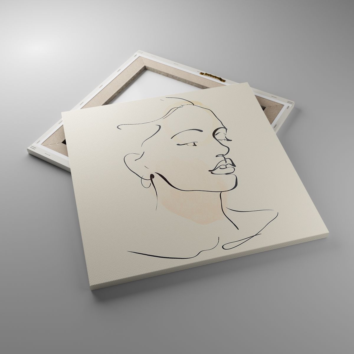 Leinwandbild Abstraktion, Leinwandbild Das Gesicht Der Frau, Leinwandbild Lineart, Leinwandbild Grafik, Leinwandbild Schönheit