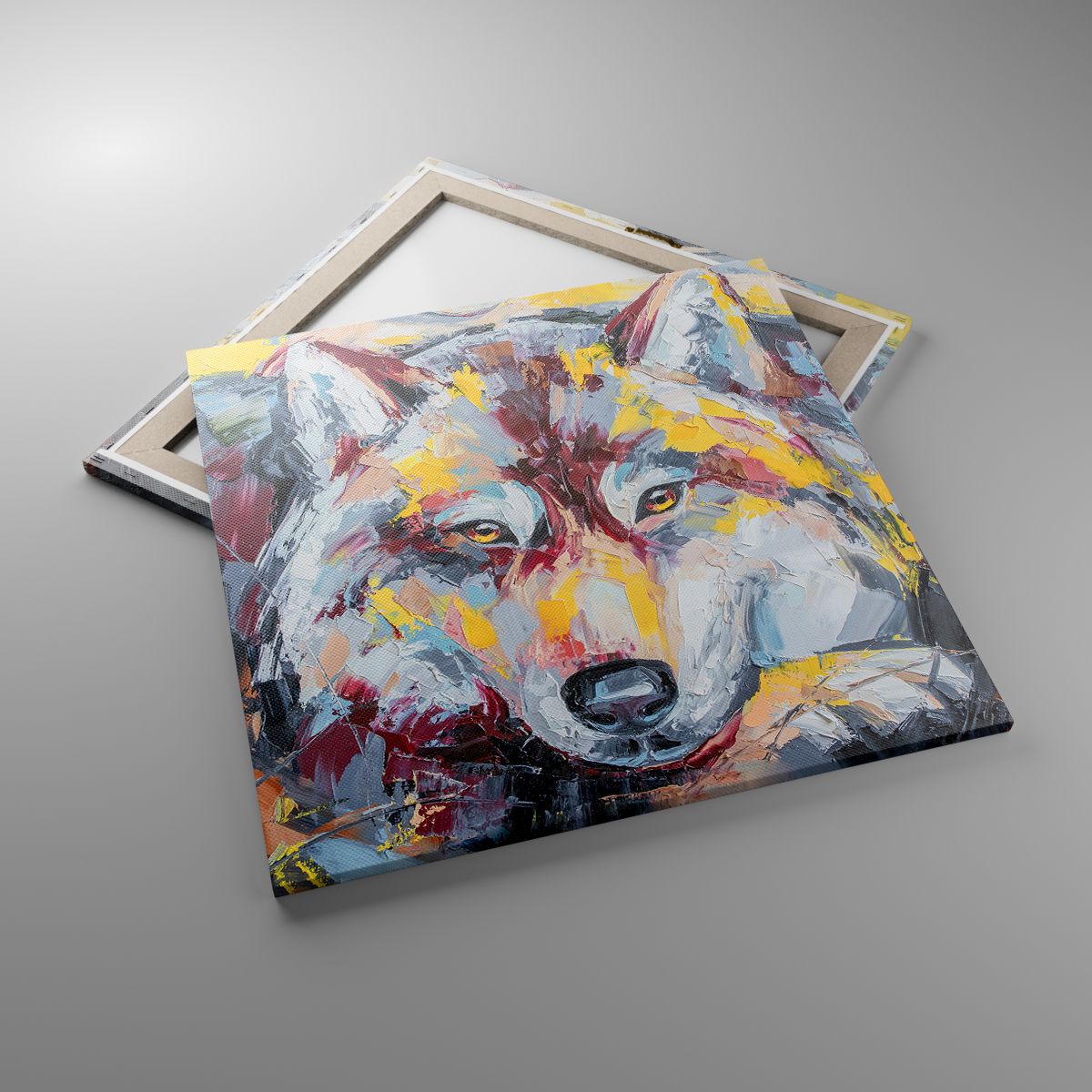 Leinwandbild Abstraktion, Leinwandbild Wolf, Leinwandbild Malerei, Leinwandbild Tiere, Leinwandbild Kunst