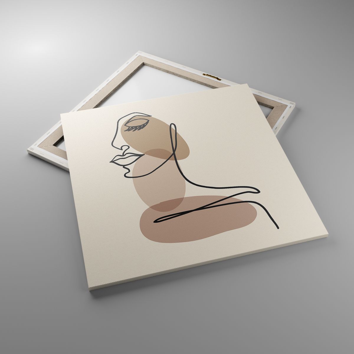 Leinwandbild Abstraktion, Leinwandbild Das Gesicht Der Frau, Leinwandbild Grafik, Leinwandbild Lineart, Leinwandbild Minimalismus