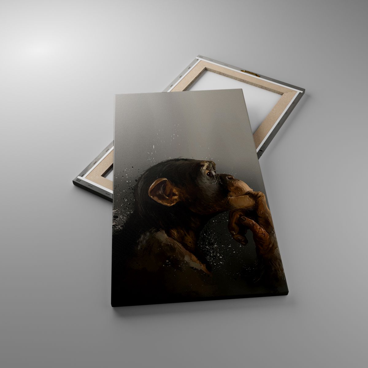Leinwandbild Tiere, Leinwandbild Affe, Leinwandbild Kunst, Leinwandbild Schimpanse, Leinwandbild Abstraktion