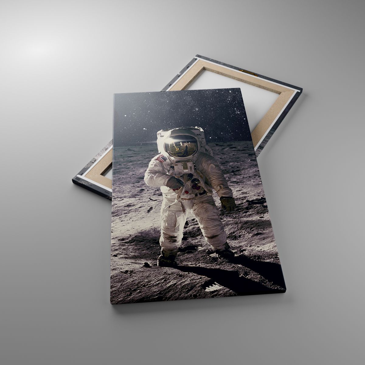 Leinwandbild Abstraktion, Leinwandbild Mann Im Mond, Leinwandbild Astronaut, Leinwandbild Kosmos, Leinwandbild Mond