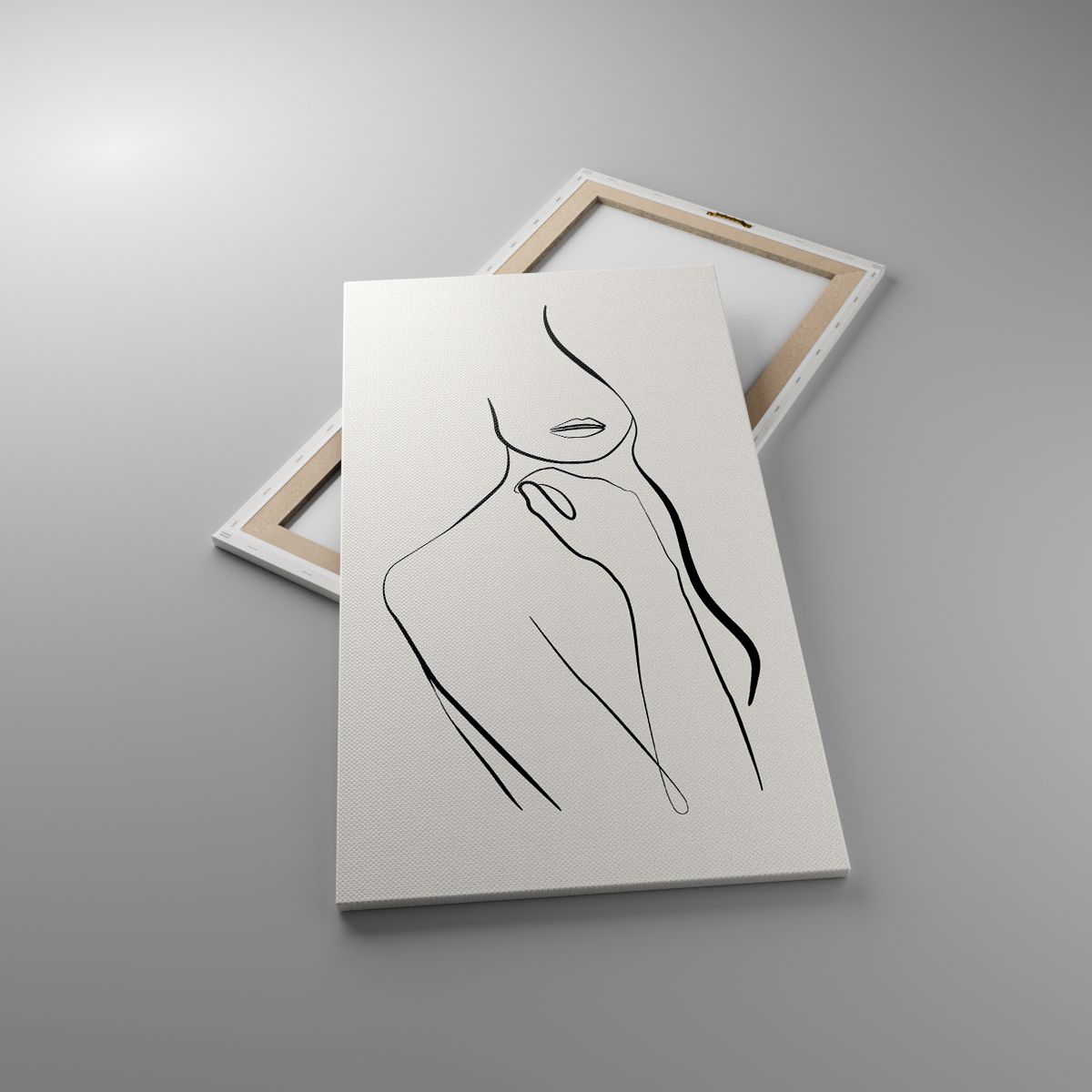 Leinwandbild Abstraktion, Leinwandbild Der Körper Der Frau, Leinwandbild Grafik, Leinwandbild Lineart, Leinwandbild Moderne Kunst