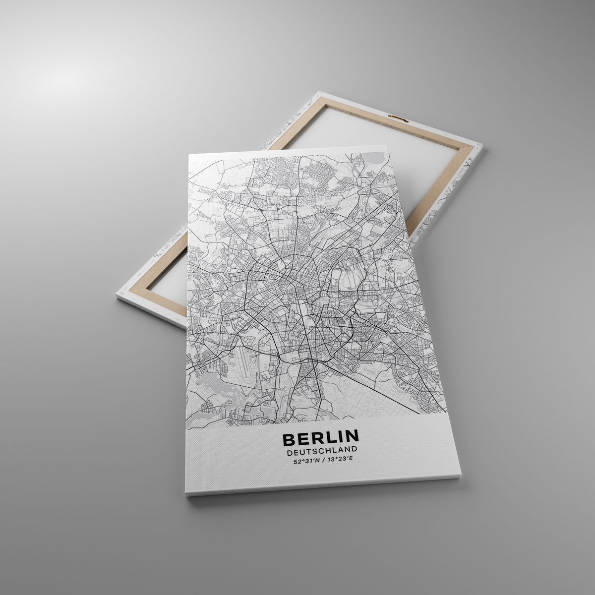 Cuadro Ciudad, Cuadro Mapa De La Ciudad, Cuadro Berlina, Cuadro Gráficos, Cuadro Alemania