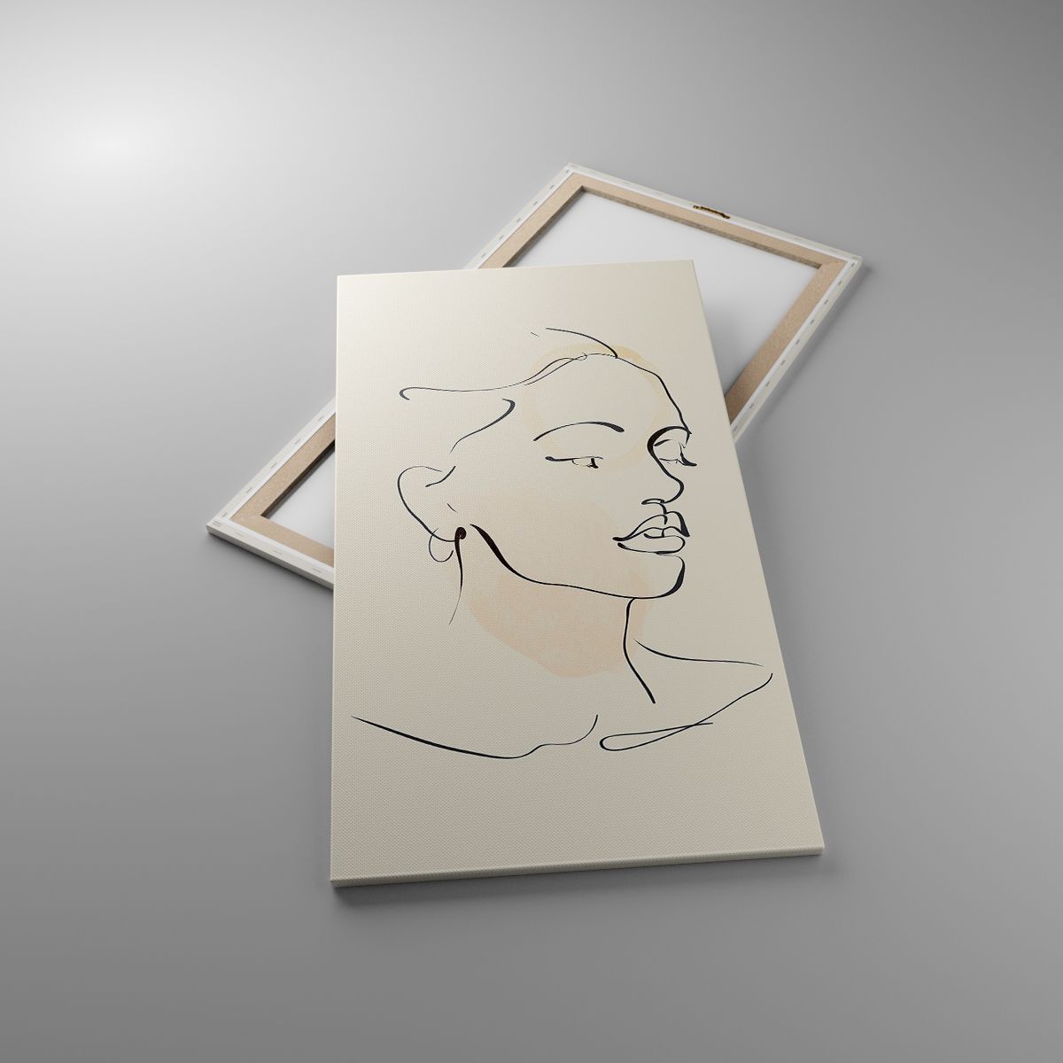 Leinwandbild Abstraktion, Leinwandbild Das Gesicht Der Frau, Leinwandbild Lineart, Leinwandbild Grafik, Leinwandbild Schönheit