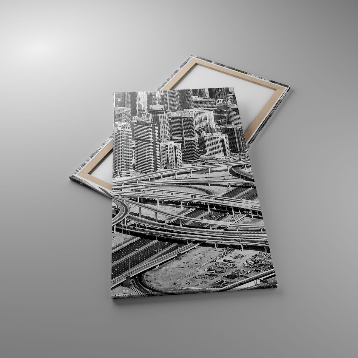 Leinwandbild Stadt, Leinwandbild Die Architektur, Leinwandbild Metropole, Leinwandbild Schwarz Und Weiß, Leinwandbild Dubai