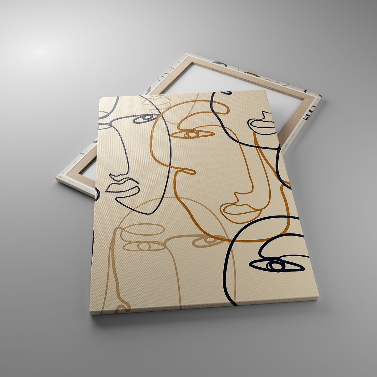 Billede på lærred Abstraktion, Billede på lærred ansigt, Billede på lærred Grafik, Billede på lærred Lineart, Billede på lærred Moderne kunst