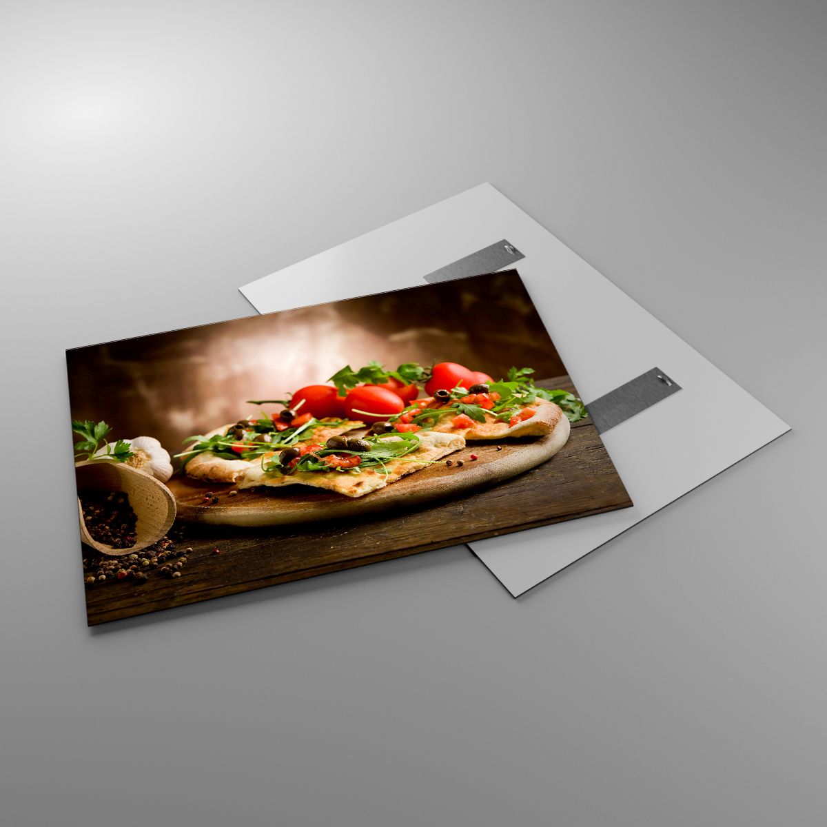 Bild på glas Gastronomi, Bild på glas Pizza, Bild på glas Italien, Bild på glas Kök, Bild på glas Tomater