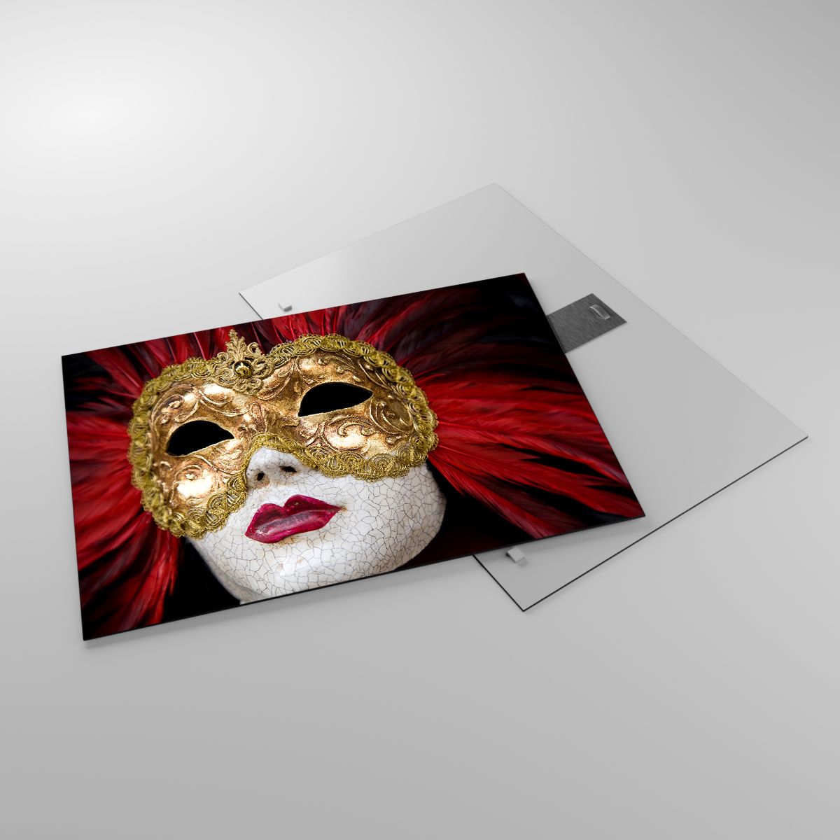 Obraz na skle Benátská Maska, Obraz na skle Umění, Obraz na skle Benátky, Obraz na skle Karneval, Obraz na skle Itálie