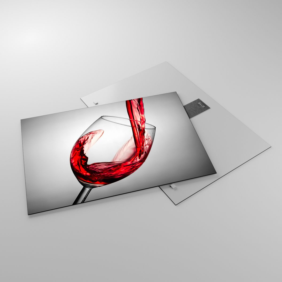 Glasbild Weinglas, Glasbild Rotwein, Glasbild Gastronomie, Glasbild Spiel, Glasbild Toast