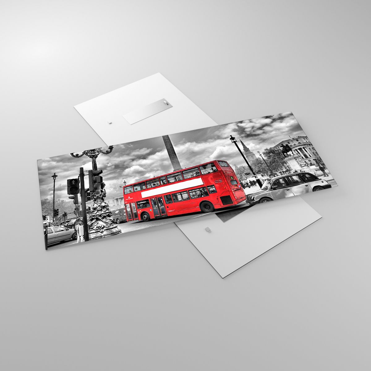 Obraz na skle Města, Obraz na skle Londýn, Obraz na skle Architektura, Obraz na skle Červený Autobus, Obraz na skle Cestování
