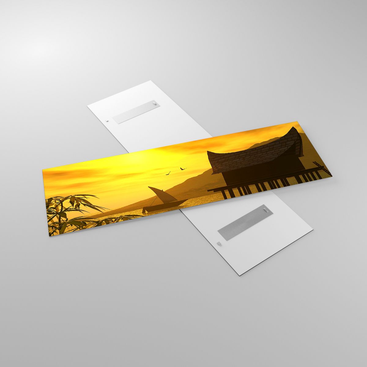 Billede på glas Landskab, Billede på glas Solnedgangen, Billede på glas Asien, Billede på glas Natur, Billede på glas Hav
