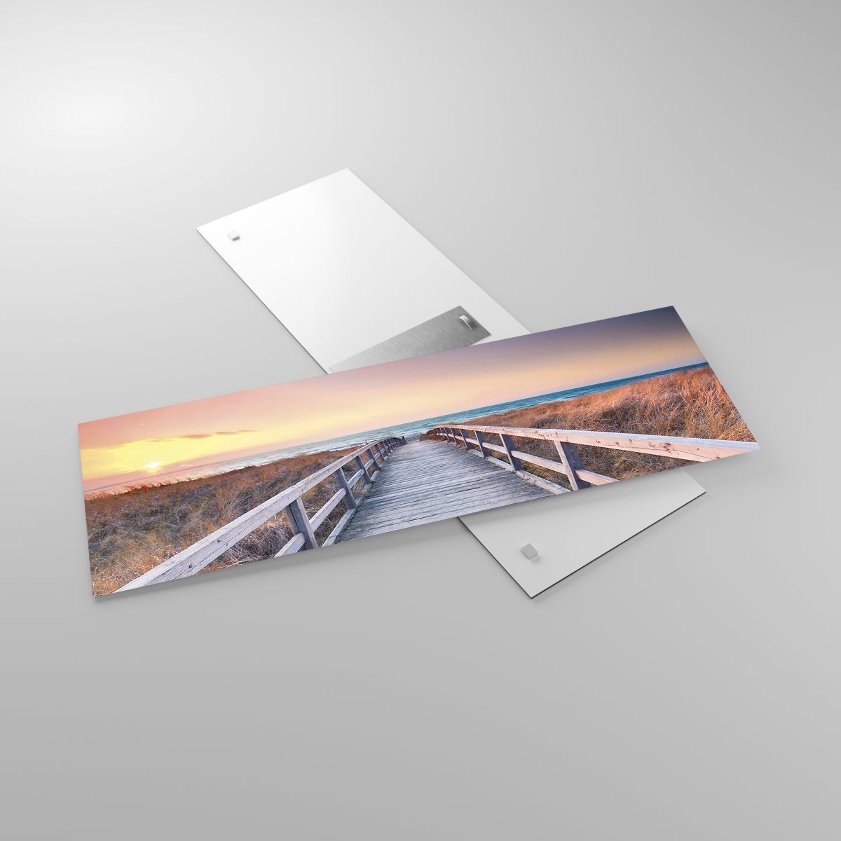 Glasbild Landschaft, Glasbild Meer, Glasbild Düne, Glasbild Der Sonnenuntergang, Glasbild Abstieg Zum Strand
