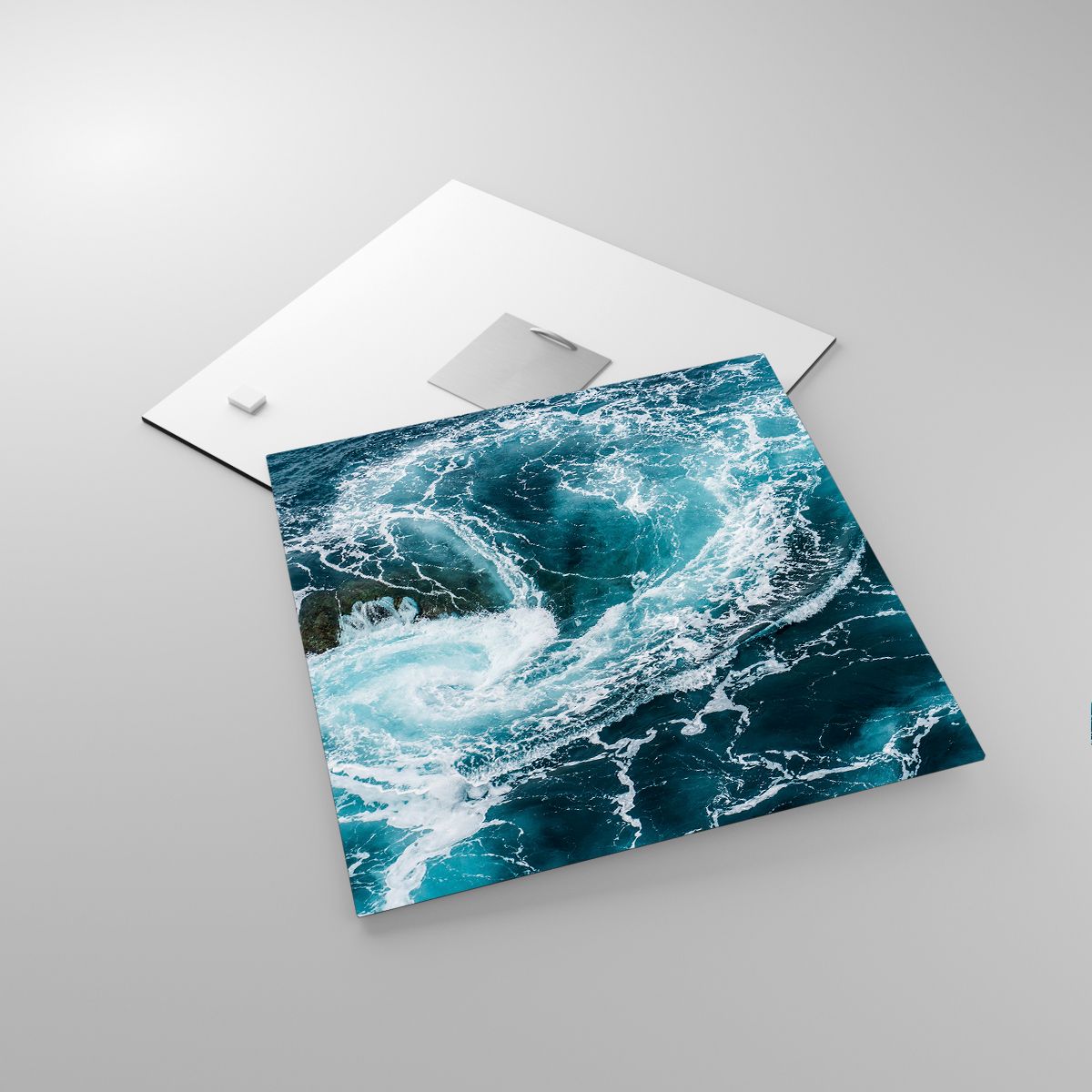 Glasbild Meer, Glasbild Abstraktion, Glasbild Kunst, Glasbild Meereswelle, Glasbild Ozean