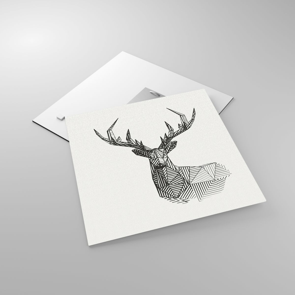 Glass picture  Abstraction, Glass picture  Deer, Glass picture  Animals, Glass picture  Graphics, Glass picture  Lineart