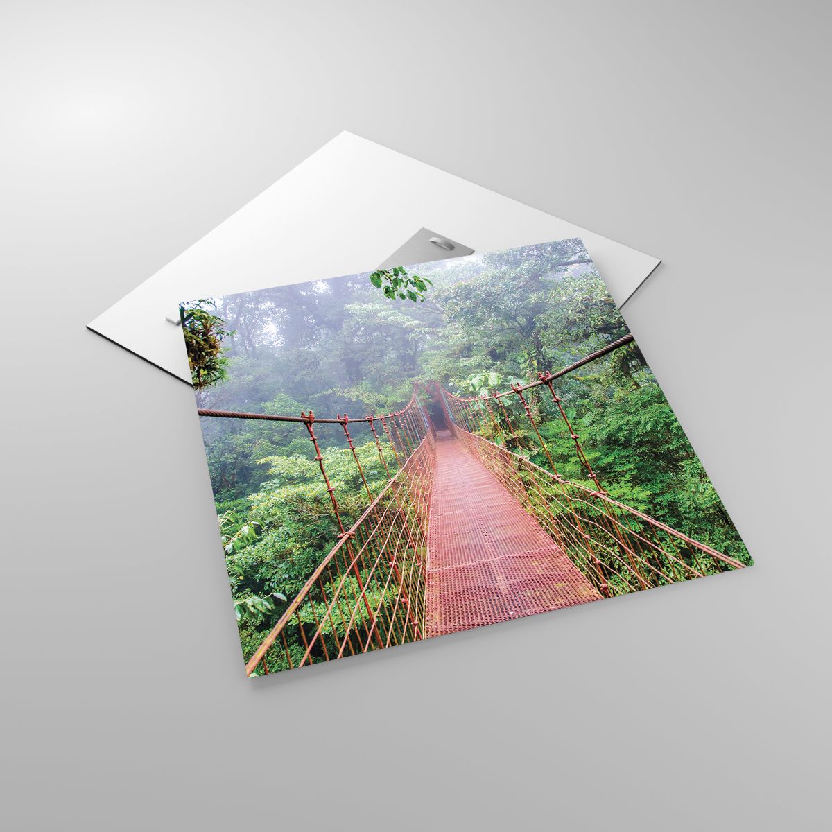 Obraz na skle Krajina, Obraz na skle Džungle, Obraz na skle Kostarika, Obraz na skle Závěsný Most, Obraz na skle Příroda