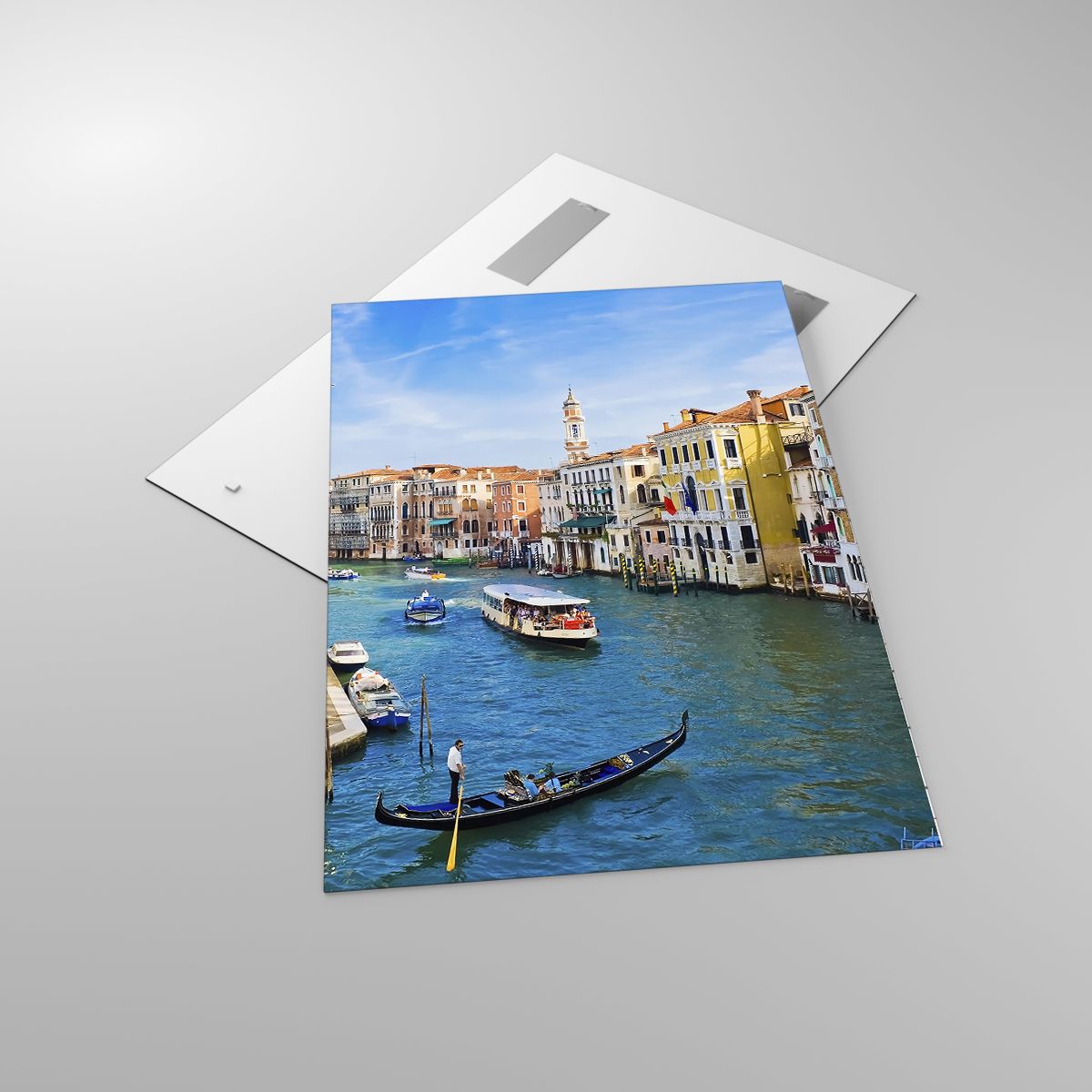 Glasbild Venedig, Glasbild Die Architektur, Glasbild Canal Grande, Glasbild Gondel, Glasbild Reisen