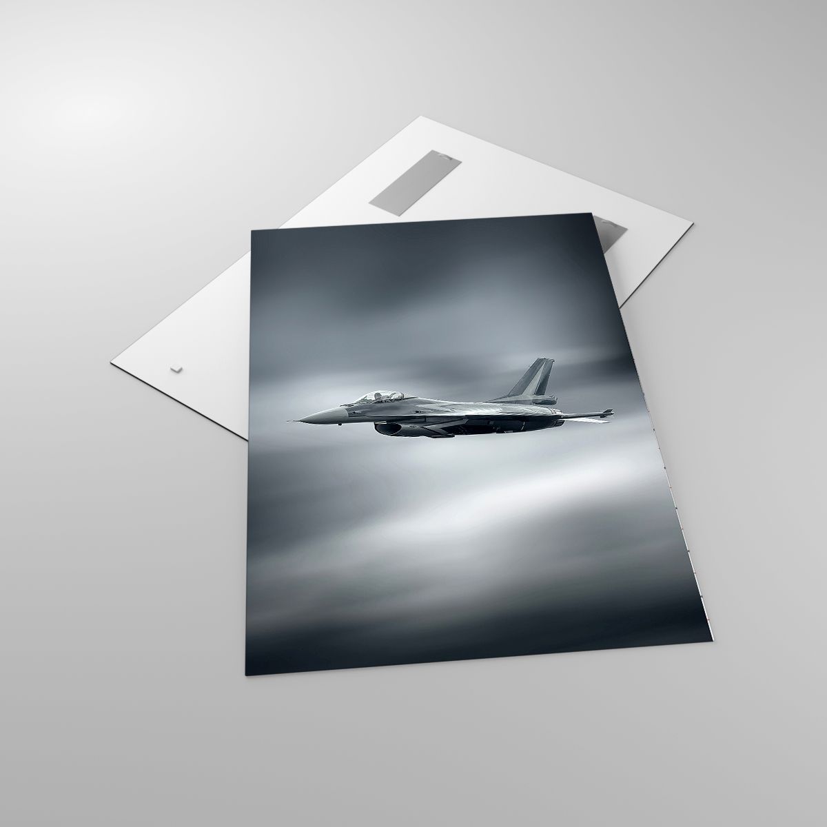 Glasbild Kampfflugzeug, Glasbild Militärflugzeug, Glasbild Jet, Glasbild Flugzeug, Glasbild Heer